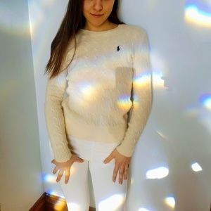 Kundalini white Polo sweater